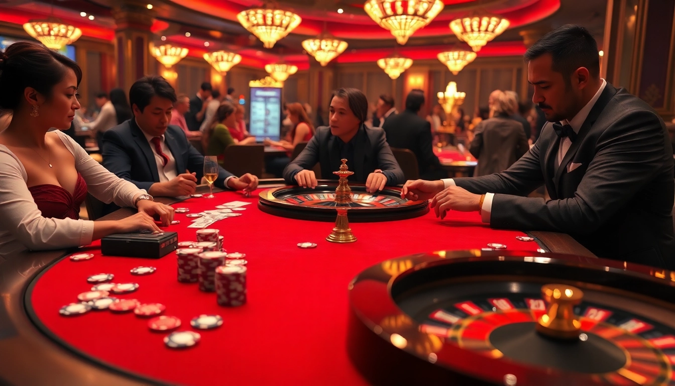 Engage in high-stakes excitement at Cổng game B52 with thrilling poker gameplay and elegant casino elements.