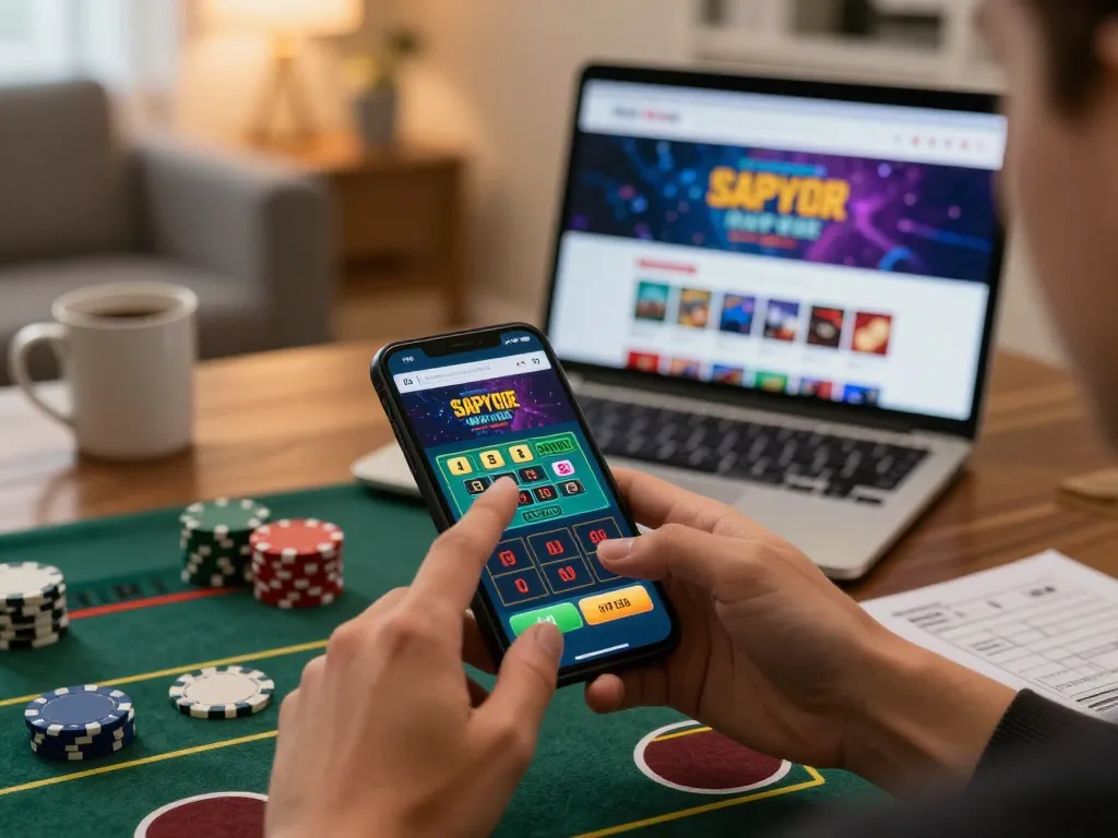 uu88 users enjoying fast and engaging online betting experience on a smartphone in cozy living room