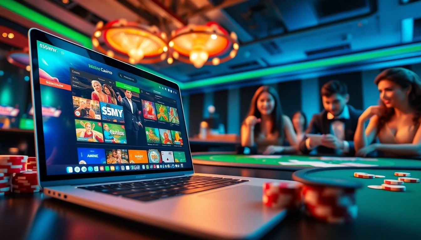 55WW online casino interface with vibrant games and engaging atmosphere, showcasing thrilling gameplay.