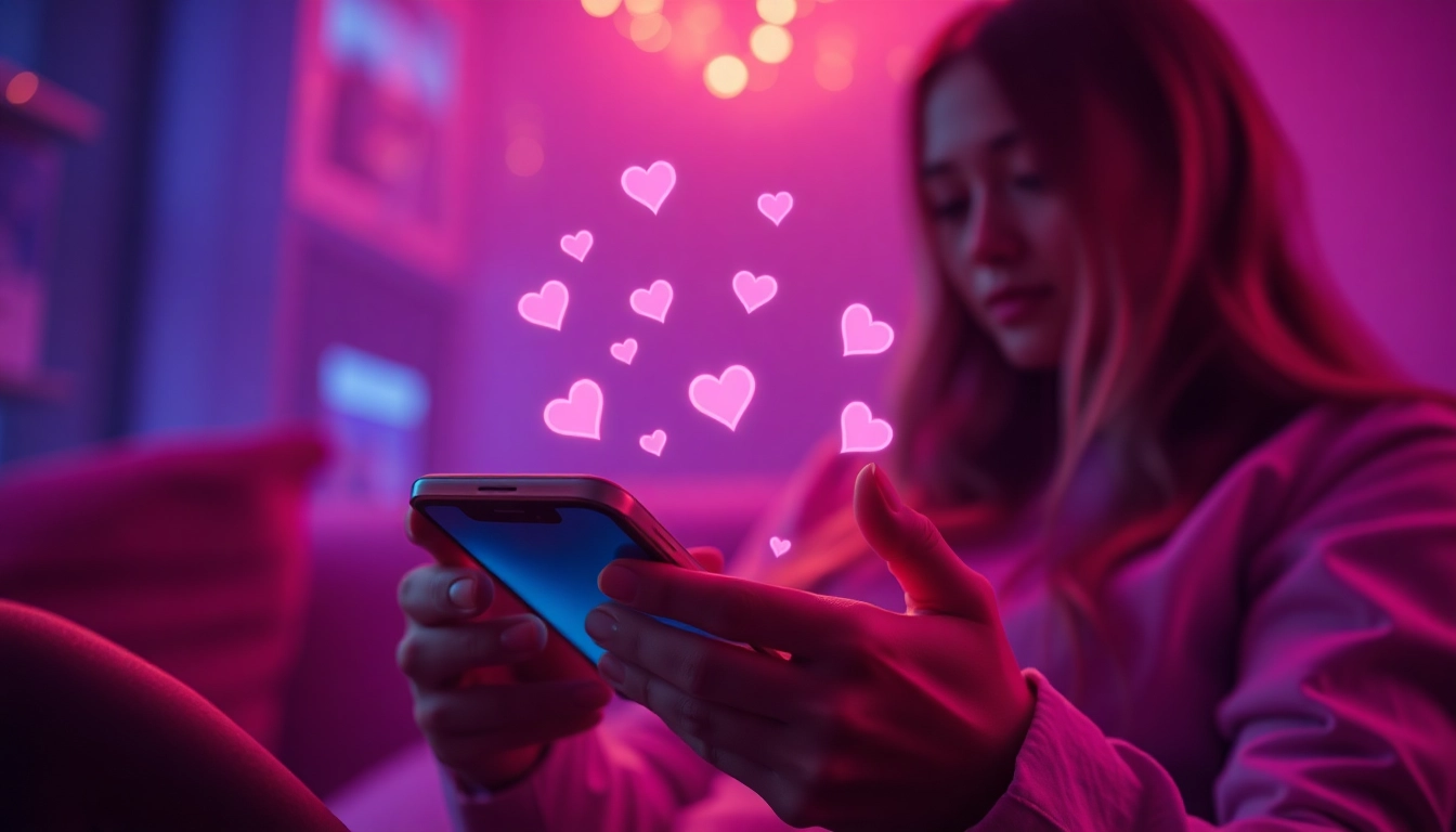 Engaging ai sexting chat on a smartphone with intimate digital interaction.