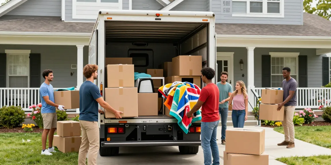 Movers loading a truck for a smooth moving experience with local moving companies.