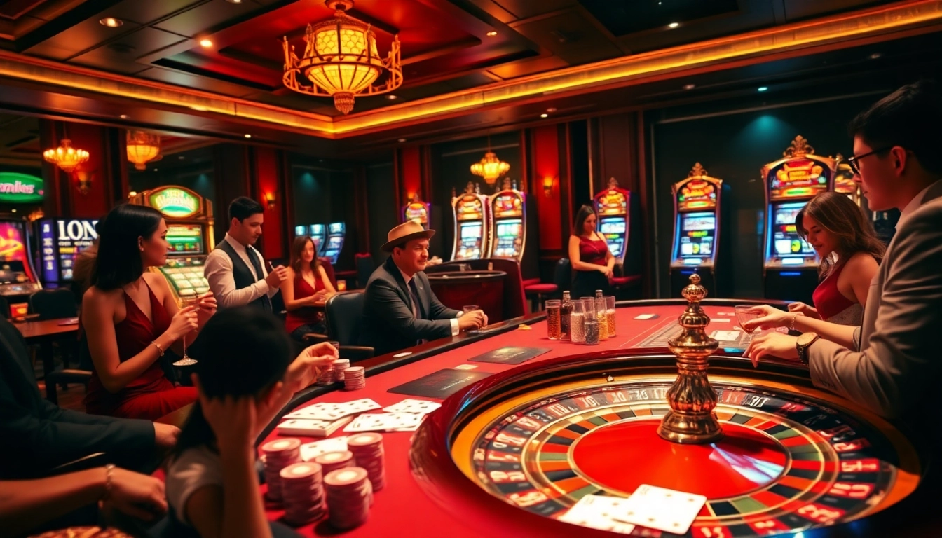 Experience thrilling gameplay with 79 king at a luxurious casino table, showcasing poker chips and cards.