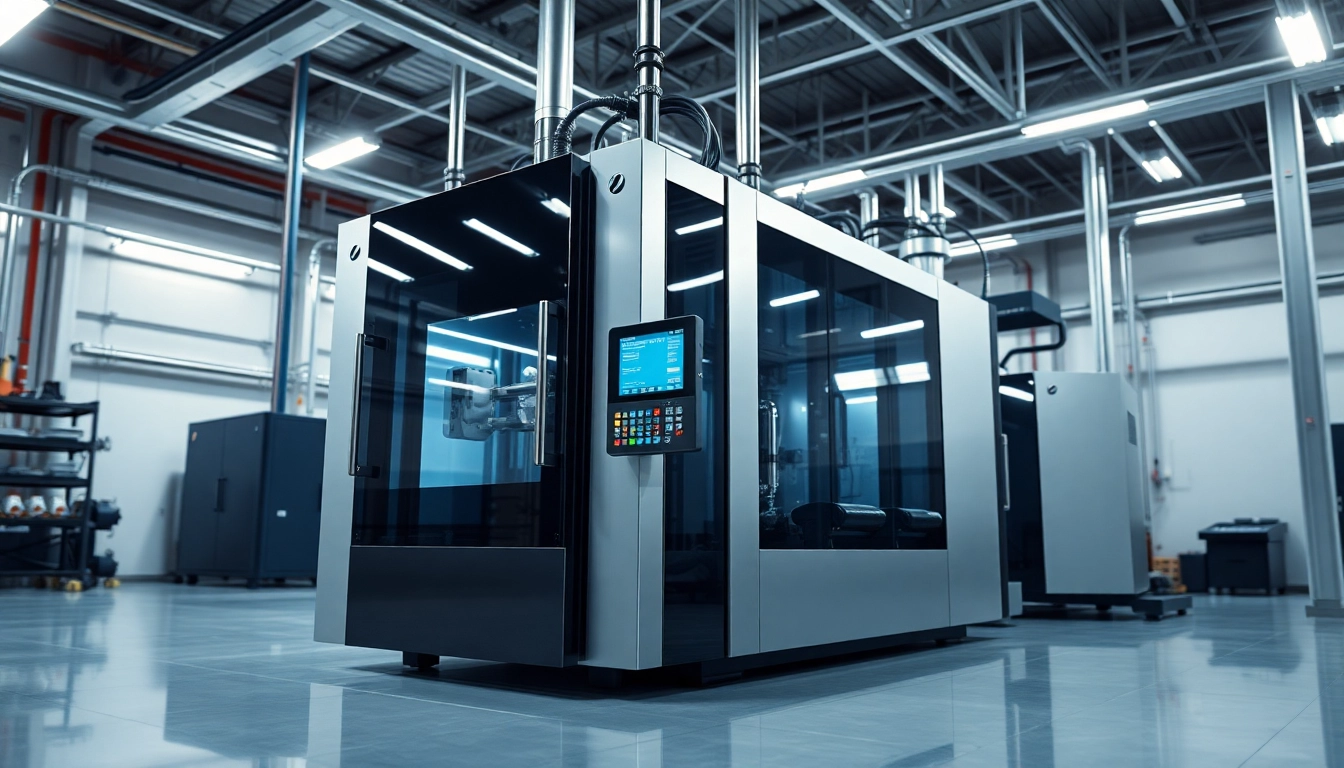 Mould Temperature Controller in a high-tech injection molding facility showcasing precision and innovation.