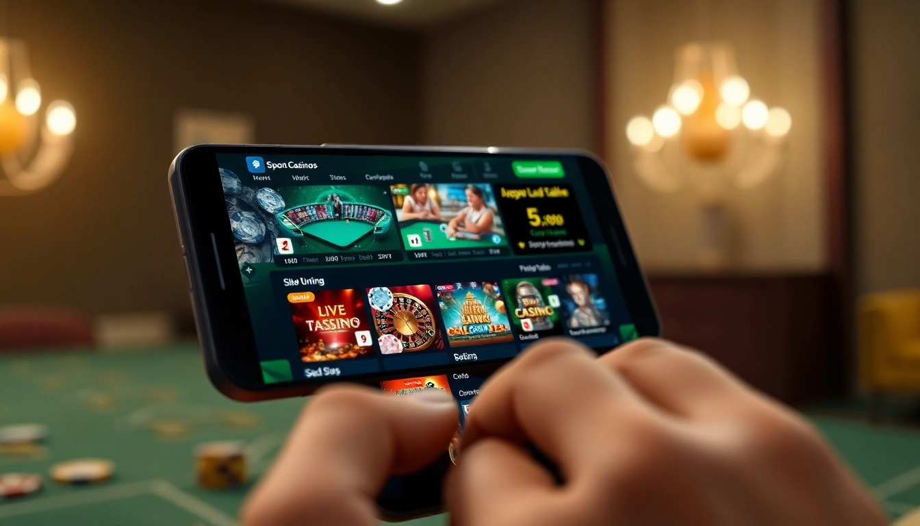 Link chính thức Winvn on a smartphone interface showcasing exciting online betting features.