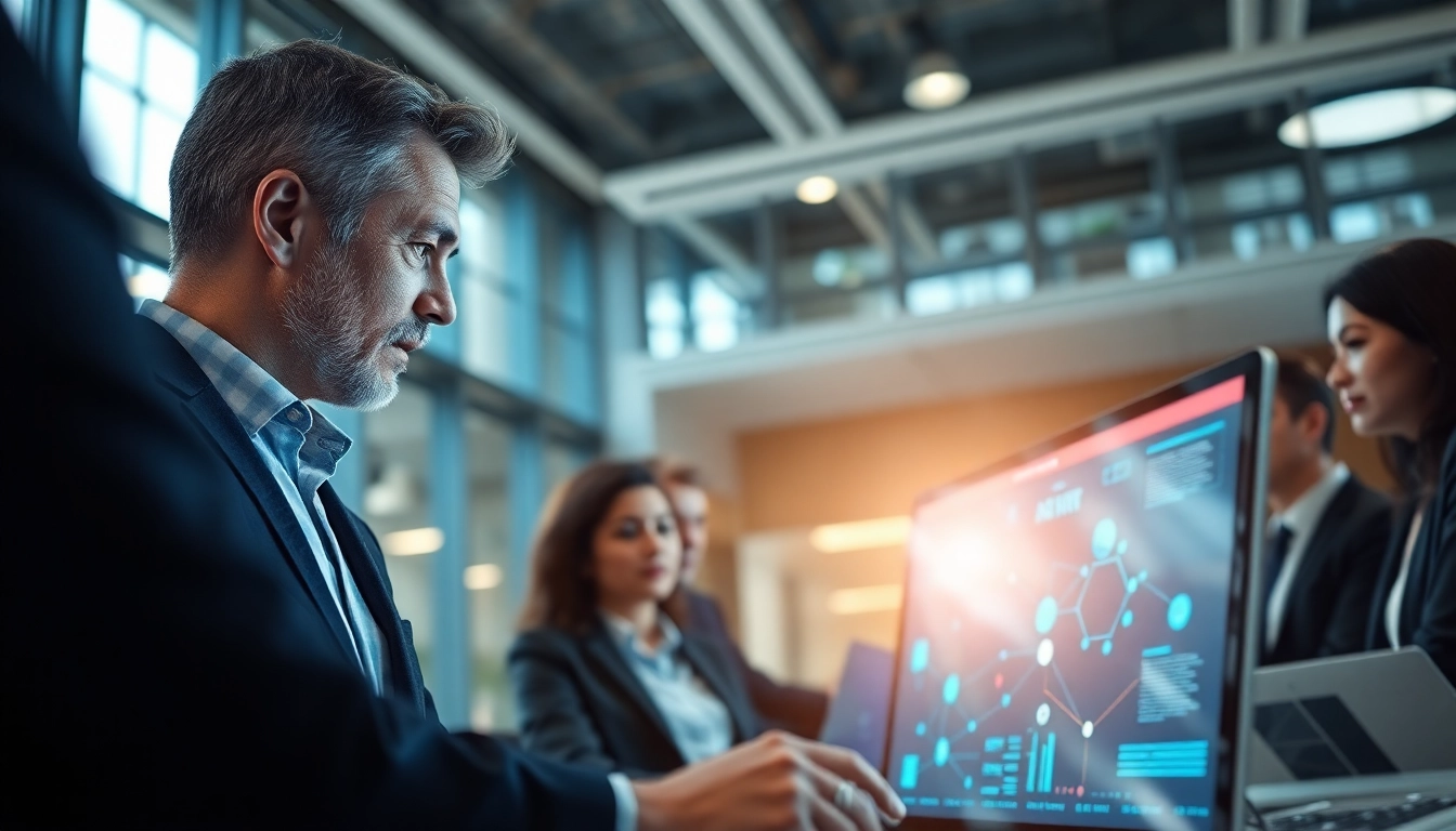 Engaging SME AI consulting services presentation in a professional setting.