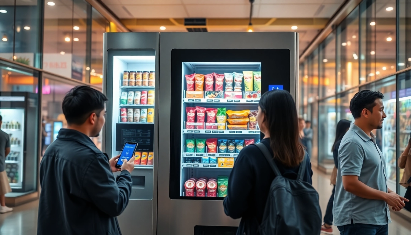 Modern smart retail vending machine by leading vending machine manufacturers, featuring advanced technology and customizable options.