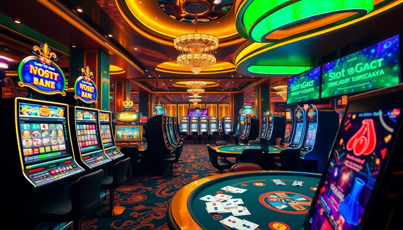 Discover the exhilarating atmosphere of slot gacor terpercaya at a luxurious casino, with players enjoying high-stakes games.