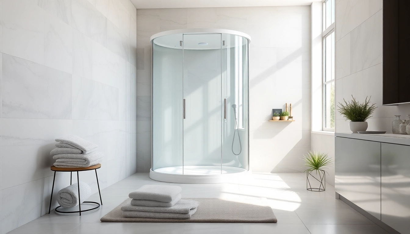 Erleben Sie den Luxus der sonni Duschkabine mit elegantem Glasdesign in modernem Badezimmer.