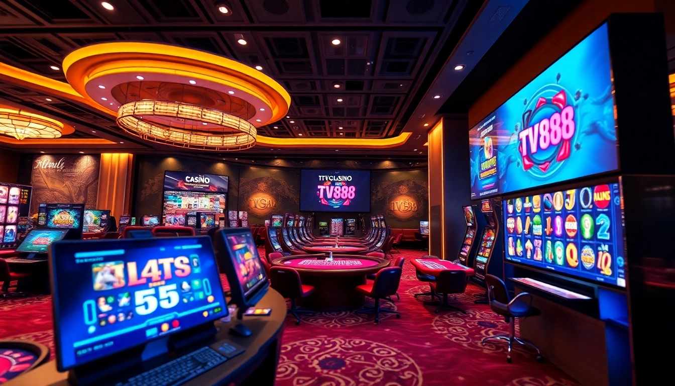 TV88 online casino interface showcasing vibrant gaming options and user-friendly design.