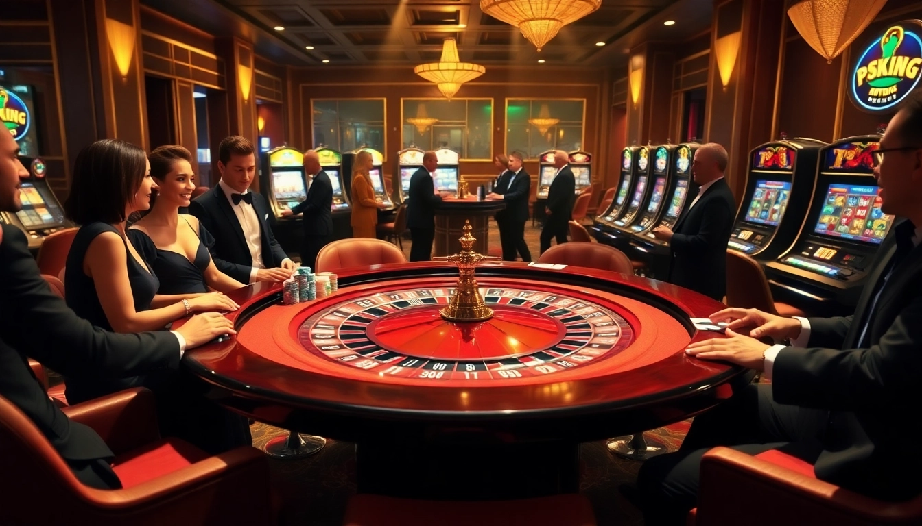 Engage with thrilling games at 79king com with vibrant casino visuals showcasing roulette and poker.