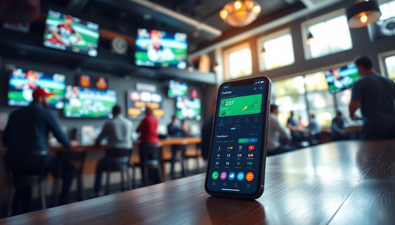 Engage with the vibrant world of sports betting apps India through an interactive smartphone display.