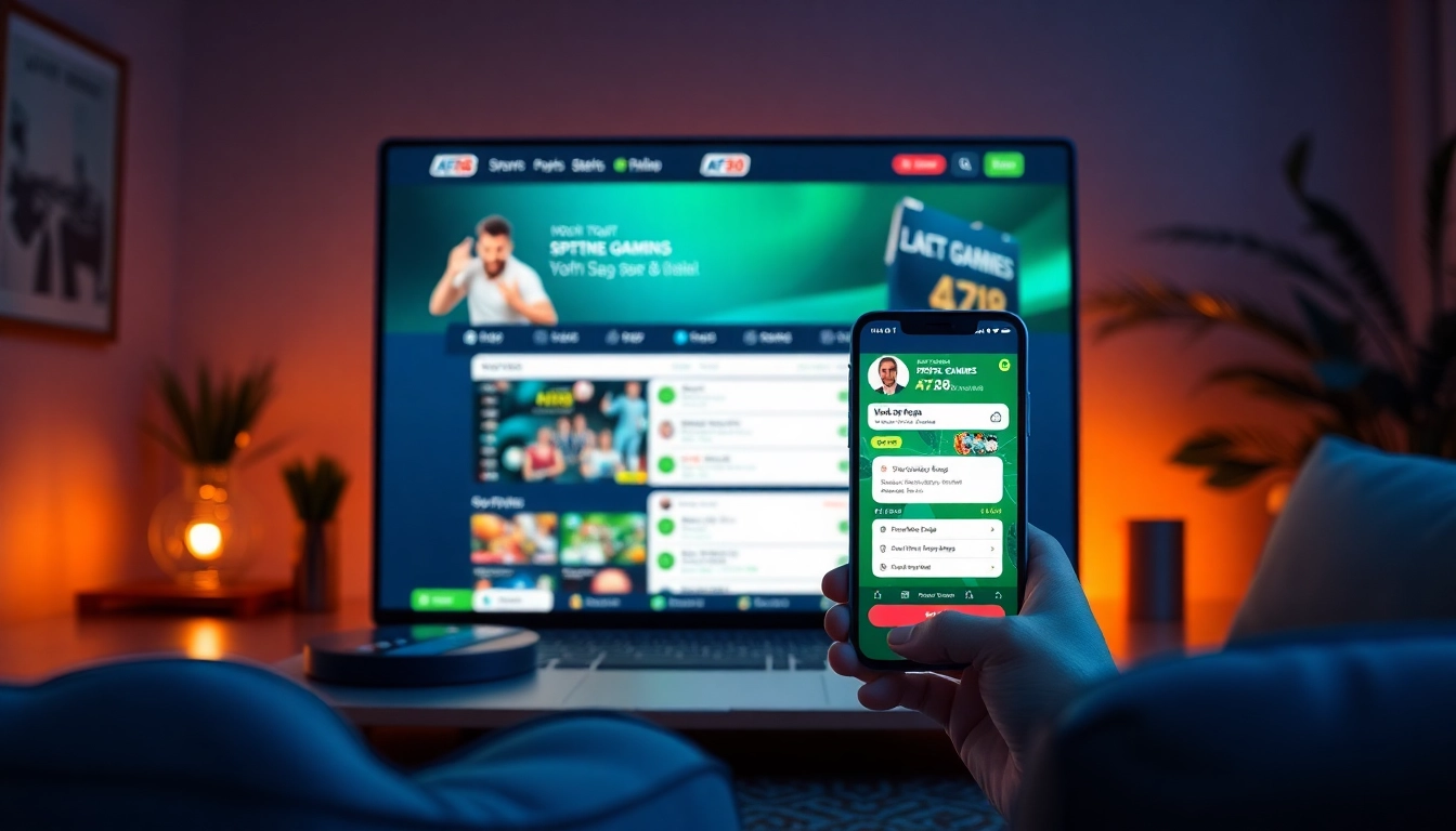 AF88 betting platform interface showcasing user-friendly features and vibrant design.