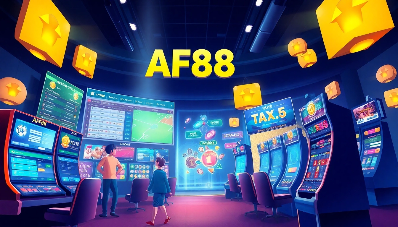 AF88 online betting platform showcasing an engaging mobile interface with vibrant sports and casino options.