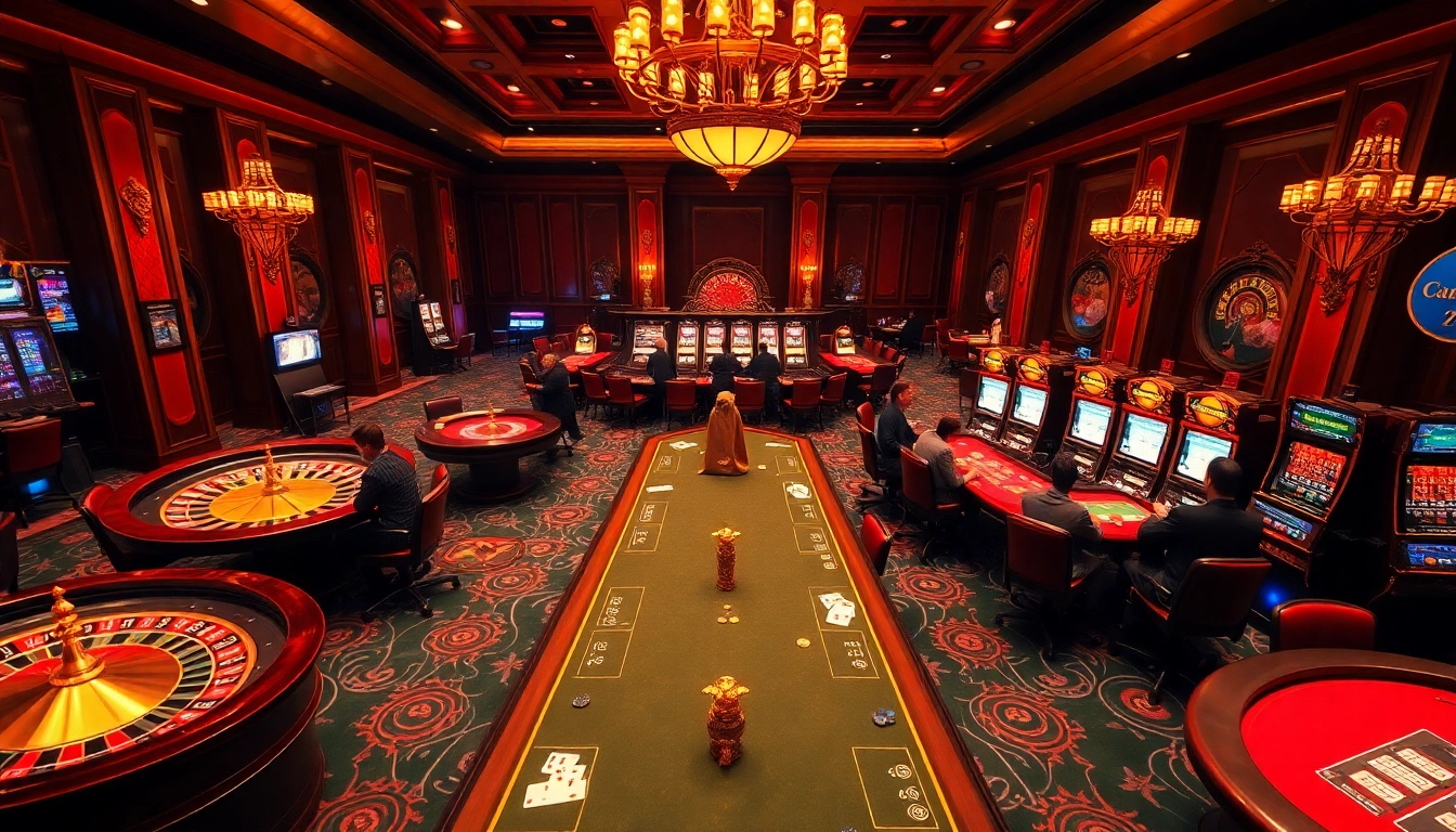 Experience thrilling casino games at https://rr88.pizza/ with vibrant roulette wheels and excited players.