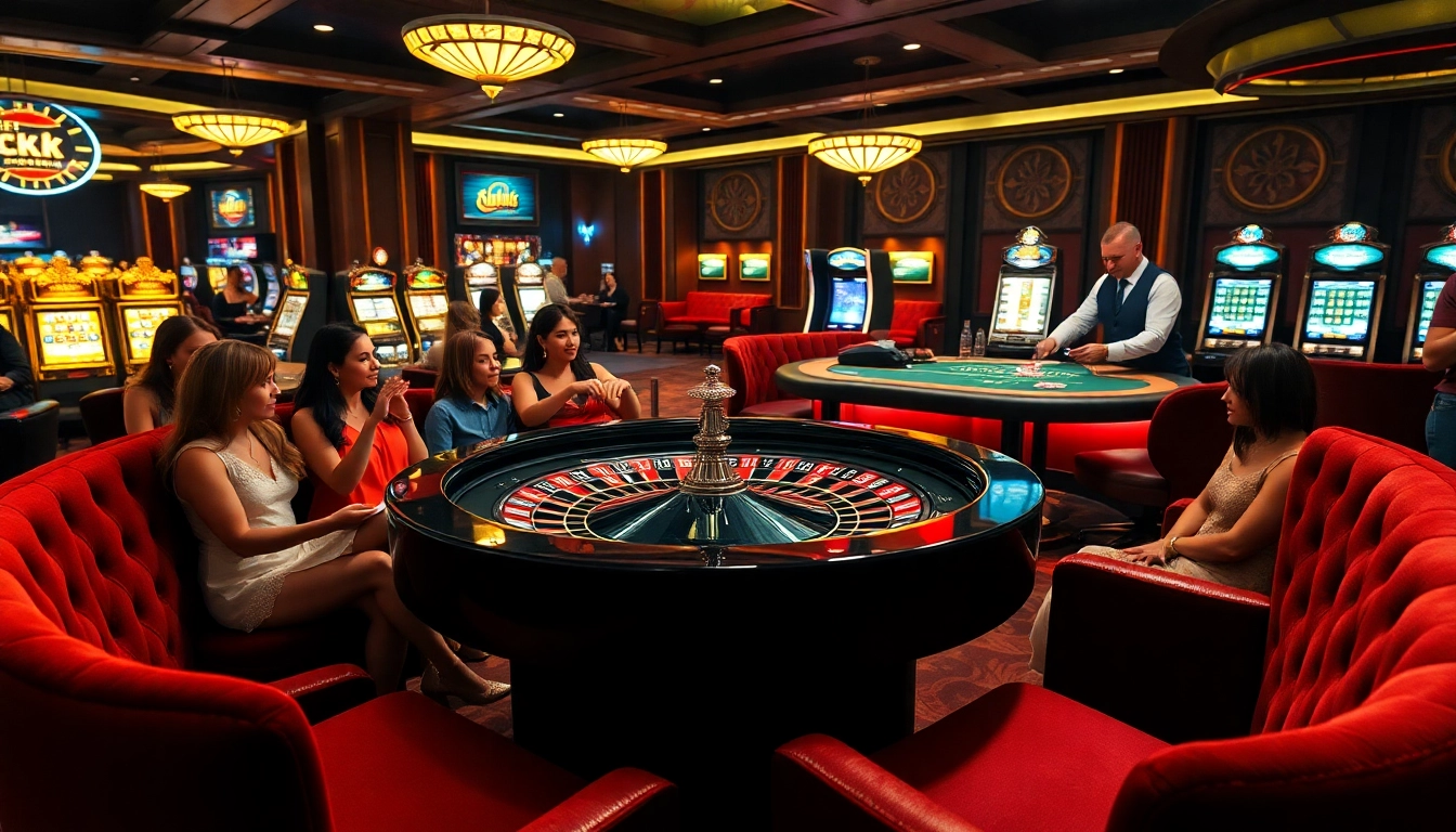 Experience the excitement at luck8 casino with vibrant tables and engaging players.