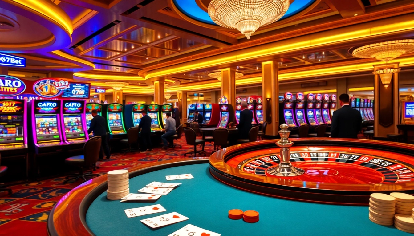 Experience thrilling gameplay at 67bet with an engaging poker table and vibrant roulette.