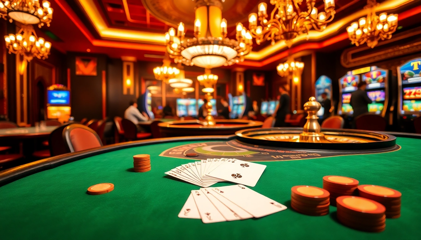Engaging casino scene featuring 11UU poker chips and roulette wheel, highlighting exciting gameplay.