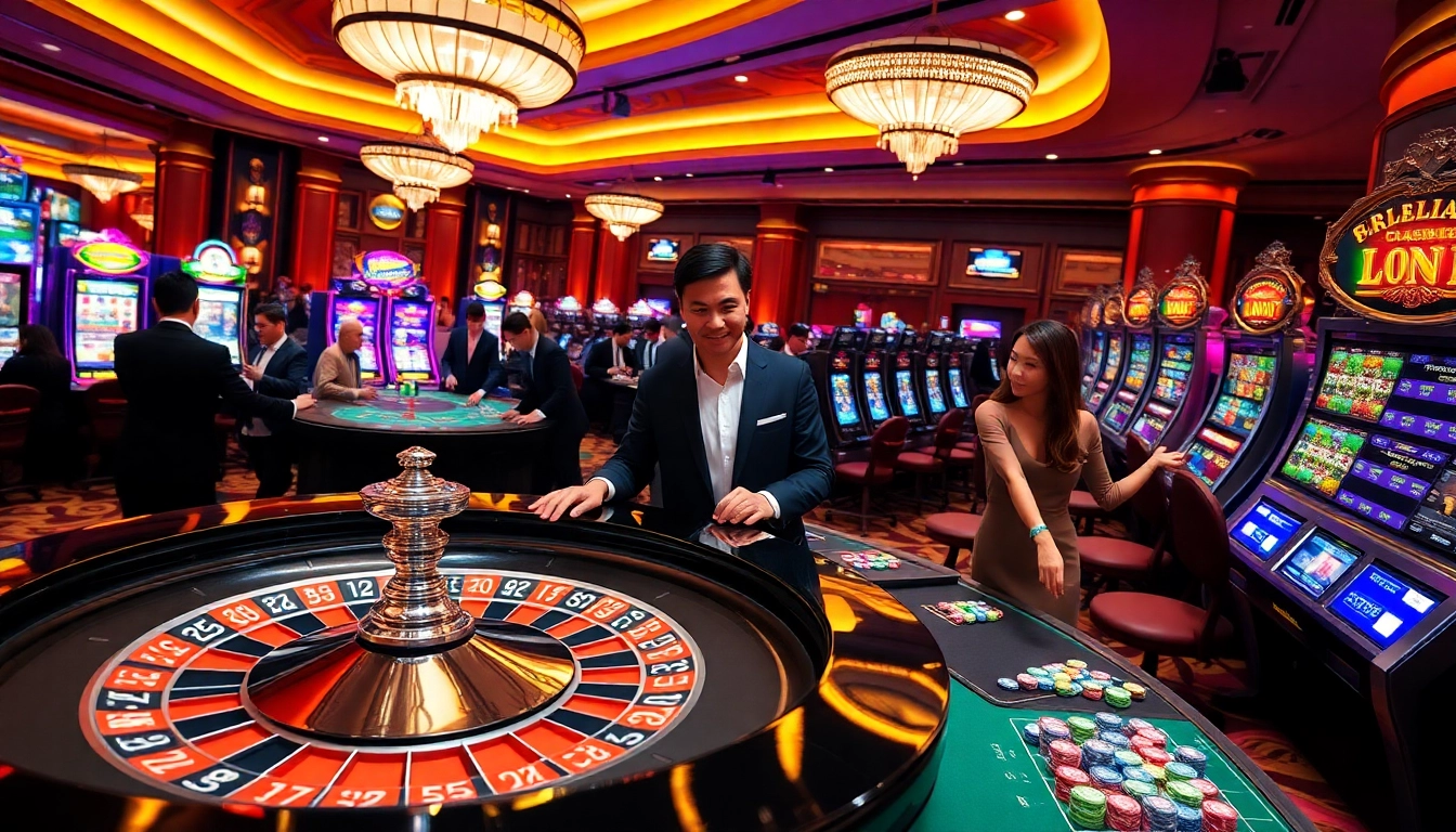 Experience the thrill of betting with link 188bet as vibrant players engage at exciting casino tables.