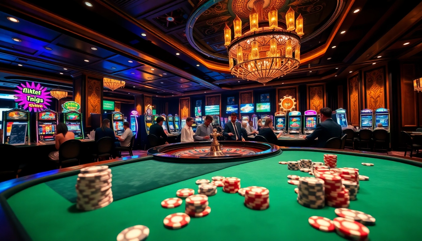 Khela88 offers an exciting casino scene with roulette, poker chips, and vibrant slot machines.
