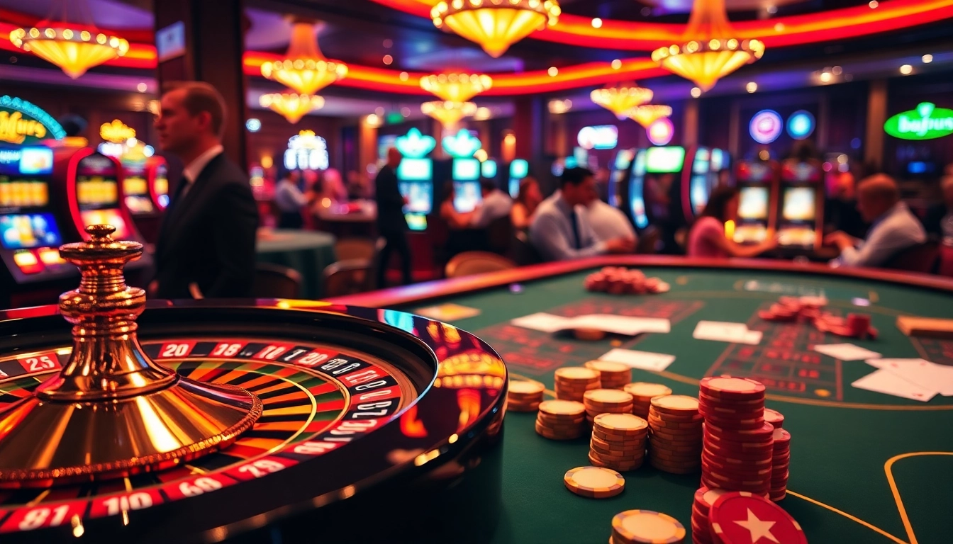 Experience the excitement of betting at Babu88, showcasing rich casino atmosphere and gaming action.