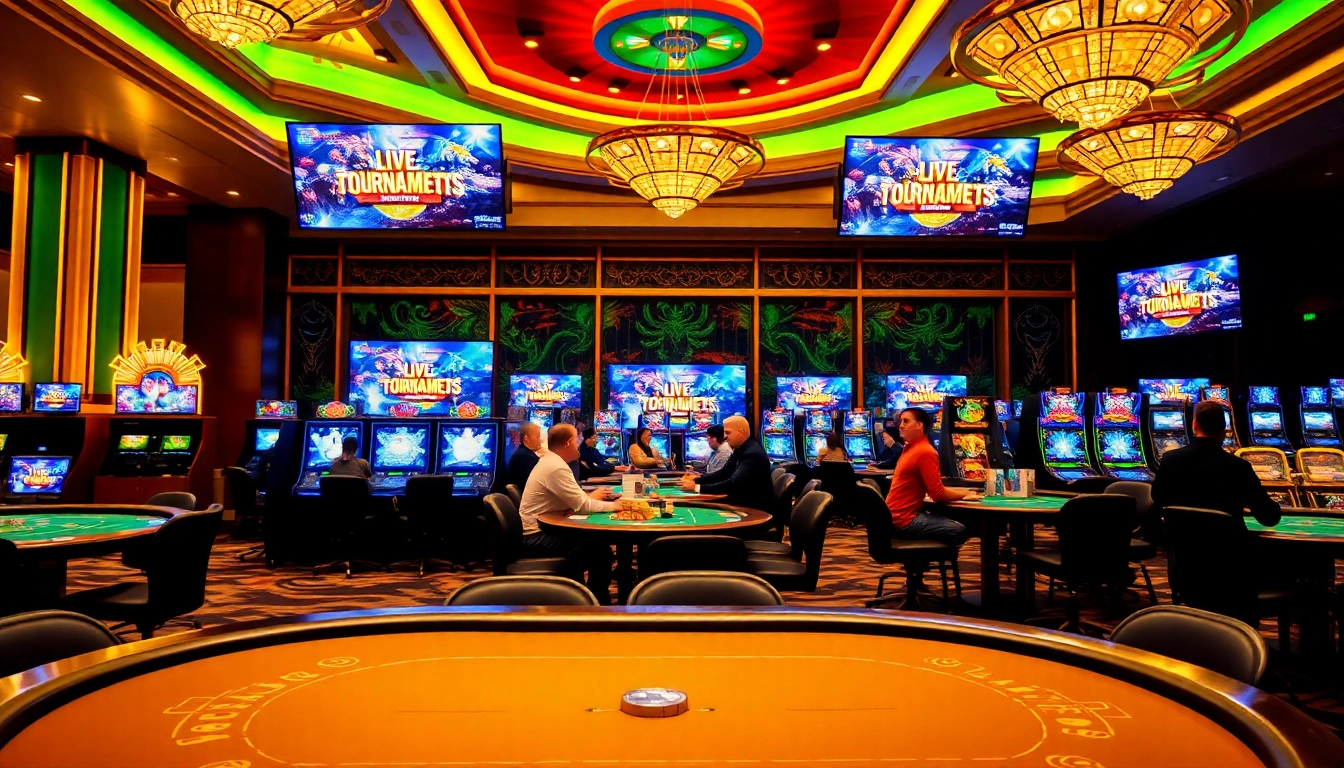 Experience the excitement of online casinos Canada with vibrant gaming visuals and luxurious settings.