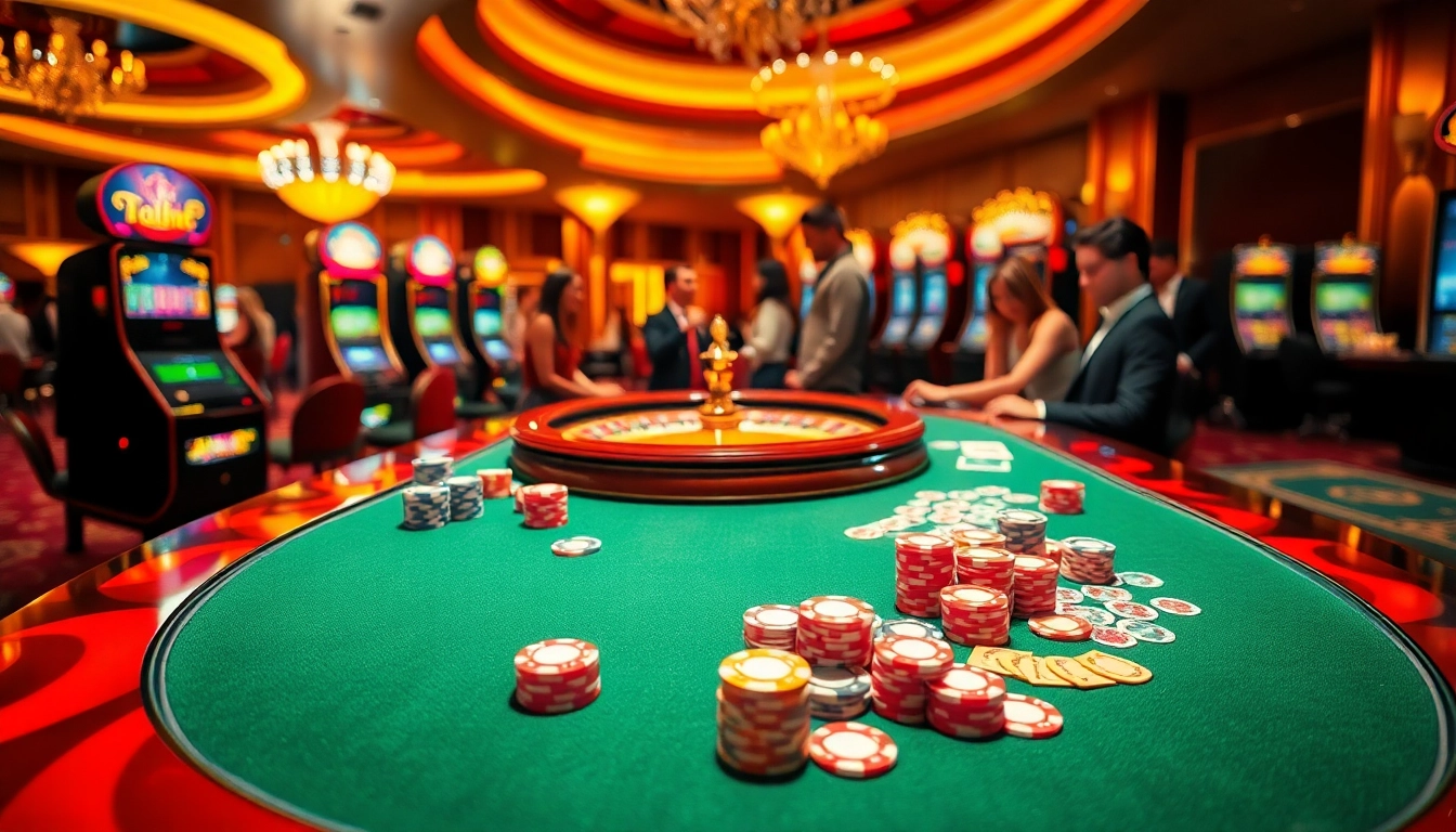 Experience excitement at nhà cái u888 with vibrant casino tables and engaging players.