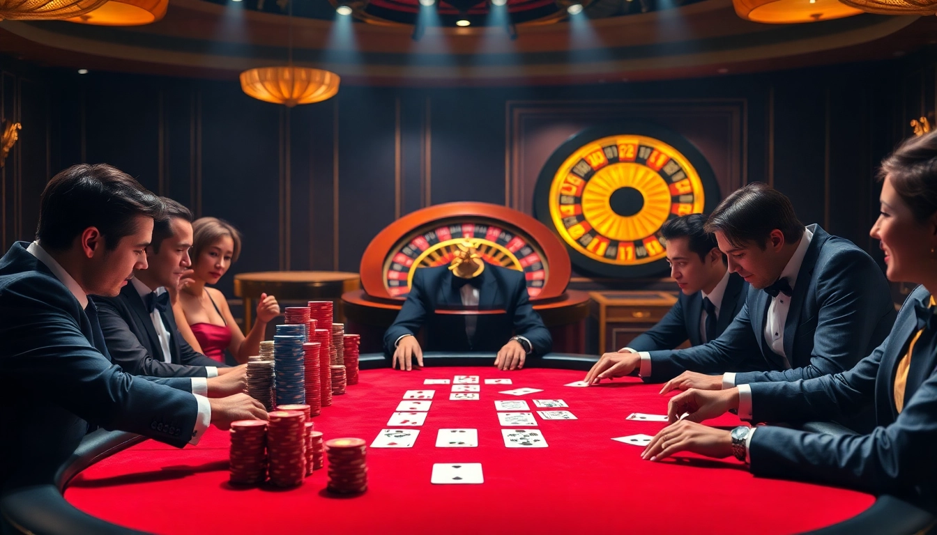 Engage in thrilling card games at XN88's luxurious casino table with vibrant chips.