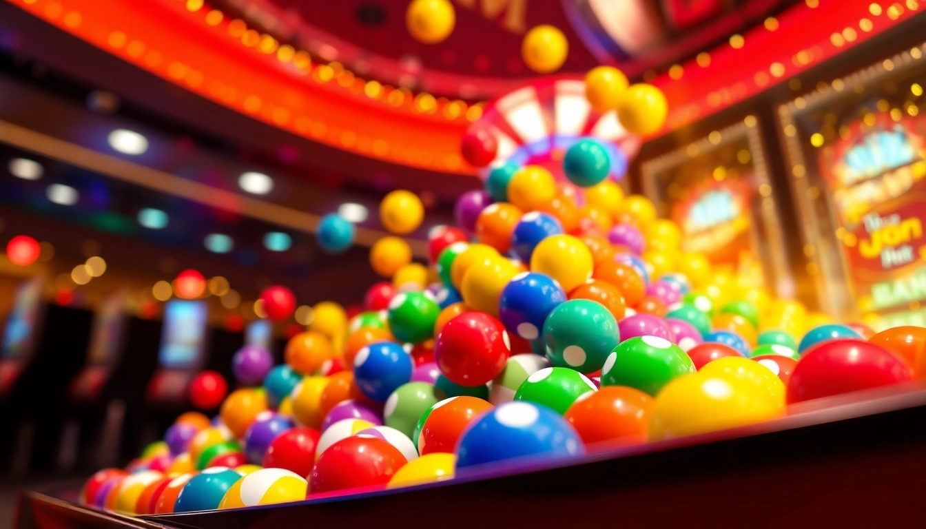 Jelajahi keseruan permainan plink slot dengan bola warna-warni yang jatuh.