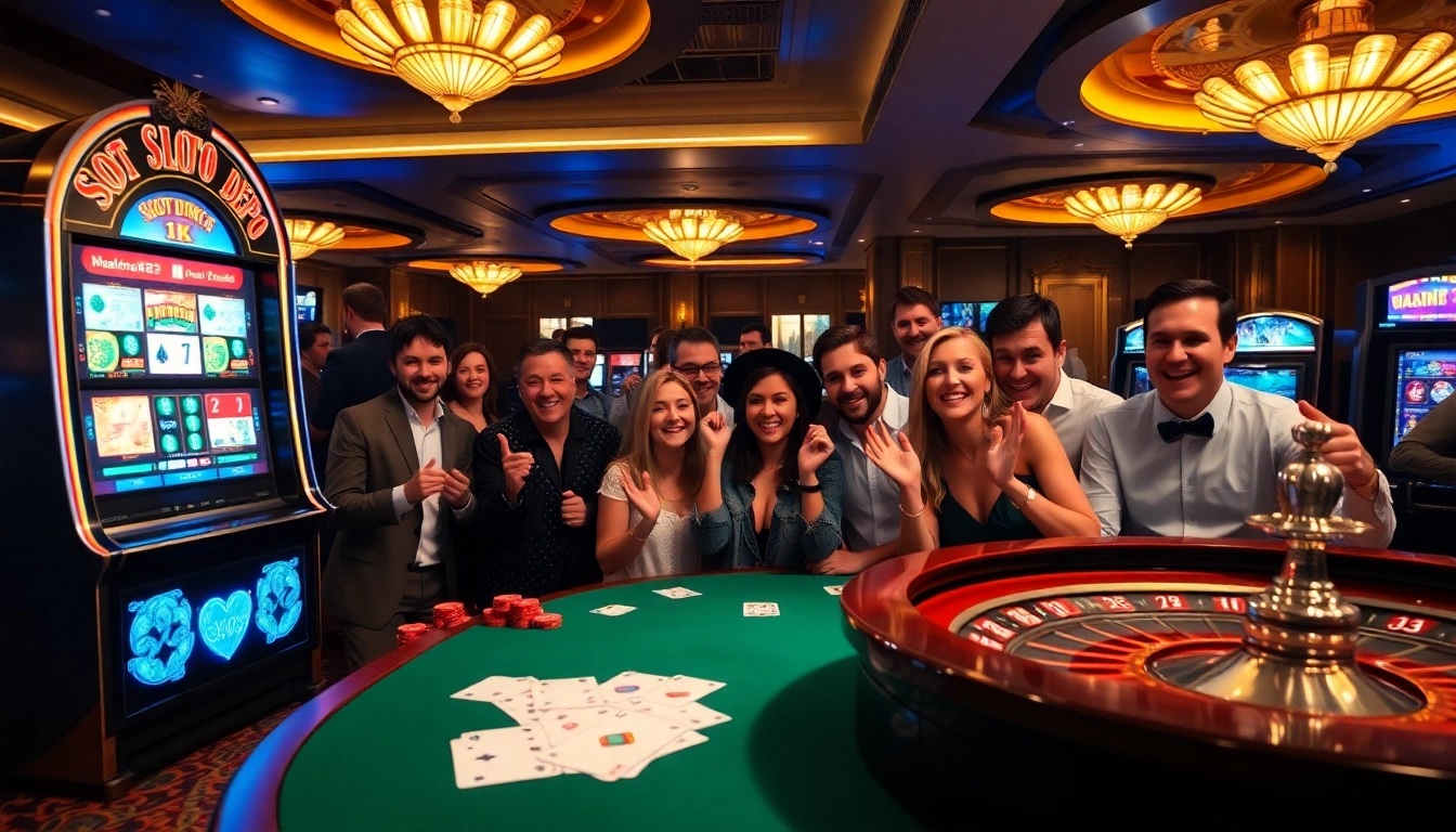 Rasakan sensasi menang dengan Slot Depo 1K di kasino yang ramai.