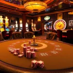 Experience the hidden wiki vibe while engaging in high-stakes poker at a luxury casino.