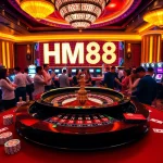 Play exciting games at HM88 casino with vibrant tables and engaging players.