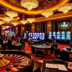Exciting casino scene celebrating the thrill of gambling with 789K players engaged at poker tables.