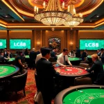 Experience the thrill of LC88 with every hand at a luxurious casino table.