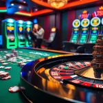 Experience the thrill of gambling at 789P with vibrant casino tables, cards, and chips.