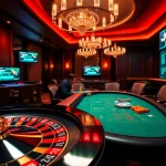 Experience the thrill of pahala4d in a luxurious casino setting with roulette and poker.