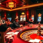 Experience thrilling gameplay with 79 king at a luxurious casino table, showcasing poker chips and cards.