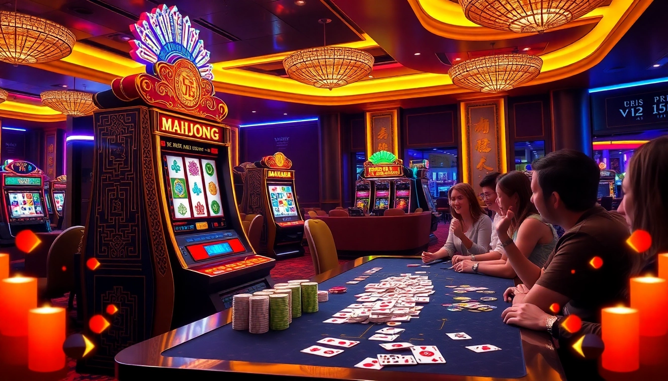 Experience the mahjong slot demo gameplay with vibrant casino visuals and exciting features.