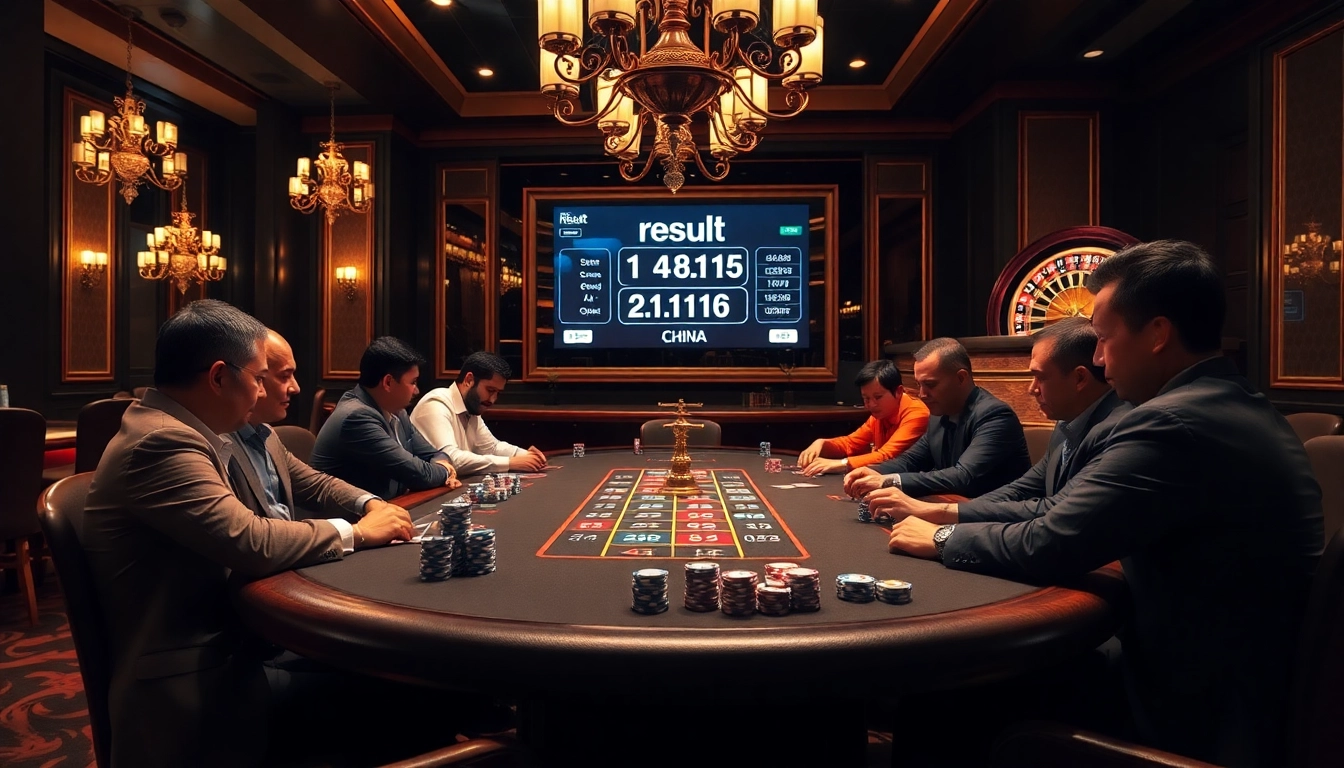 Engage with our stunning poker scene showcasing thrilling results china action in a luxurious casino.
